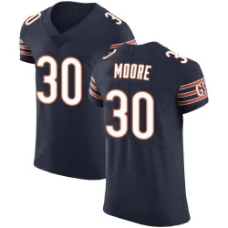 Men's Tarvarius Moore Chicago Bears No.30 Elite Team Color Vapor Untouchable Jersey - Navy