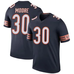 Men's Tarvarius Moore Chicago Bears No.30 Legend Color Rush Jersey - Navy