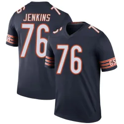 Men's Teven Jenkins Chicago Bears No.76 Legend Color Rush Jersey - Navy