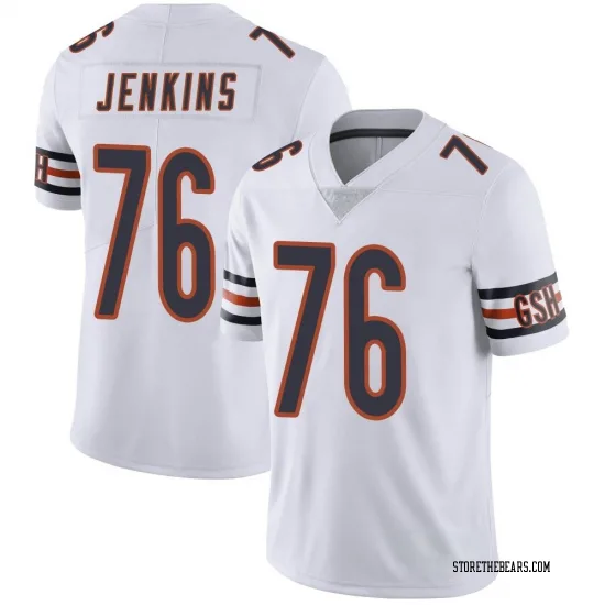 Men's Teven Jenkins Chicago Bears No.76 Limited Vapor Untouchable Jersey - White