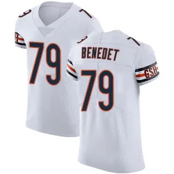 Men's Theo Benedet Chicago Bears No.79 Elite Vapor Untouchable Jersey - White