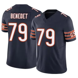 Men's Theo Benedet Chicago Bears No.79 Limited Vapor F.U.S.E. Jersey - Navy