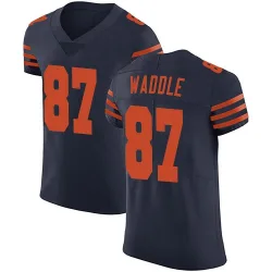 Men's Tom Waddle Chicago Bears No.87 Elite Alternate Vapor Untouchable Jersey - Navy Blue