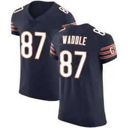 Men's Tom Waddle Chicago Bears No.87 Elite Team Color Vapor Untouchable Jersey - Navy