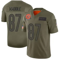 Men's Tom Waddle Chicago Bears No.87 Limited 2019 Salute to Service Jersey - Camo