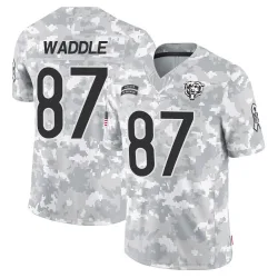 Men's Tom Waddle Chicago Bears No.87 Limited 2024 Salute to Service Jersey - Arctic Camo