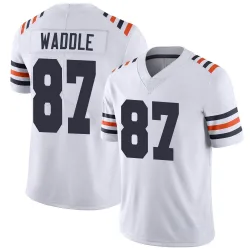 Men's Tom Waddle Chicago Bears No.87 Limited Alternate Classic Vapor Jersey - White