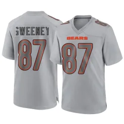 Men's Tommy Sweeney Chicago Bears No.87 Game Atmosphere Fashion Jersey - Gray