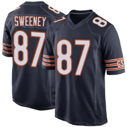 Men's Tommy Sweeney Chicago Bears No.87 Game Team Color Jersey - Navy