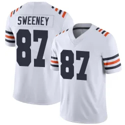 Men's Tommy Sweeney Chicago Bears No.87 Limited Alternate Classic Vapor Jersey - White
