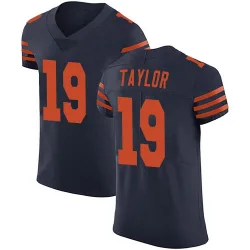 Men's Tory Taylor Chicago Bears No.19 Elite Alternate Vapor Untouchable Jersey - Navy Blue