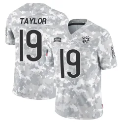 Men's Tory Taylor Chicago Bears No.19 Limited 2024 Salute to Service Jersey - Arctic Camo