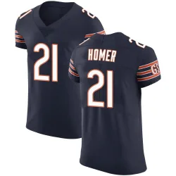 Men's Travis Homer Chicago Bears No.21 Elite Team Color Vapor Untouchable Jersey - Navy