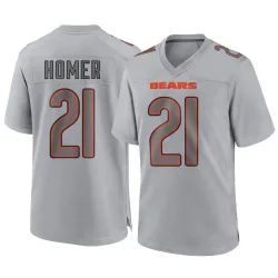 Men's Travis Homer Chicago Bears No.21 Game Atmosphere Fashion Jersey - Gray