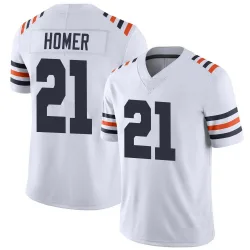 Men's Travis Homer Chicago Bears No.21 Limited Alternate Classic Vapor Jersey - White