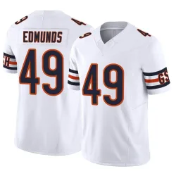 Men's Tremaine Edmunds Chicago Bears No.49 Limited Vapor F.U.S.E. Jersey - White