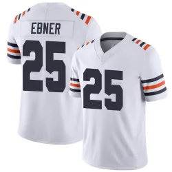 Men's Trestan Ebner Chicago Bears No.25 Limited Alternate Classic Vapor Jersey - White