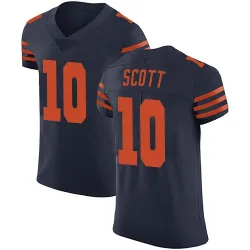 Men's Tyler Scott Chicago Bears No.10 Elite Alternate Vapor Untouchable Jersey - Navy Blue