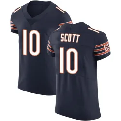 Men's Tyler Scott Chicago Bears No.10 Elite Team Color Vapor Untouchable Jersey - Navy