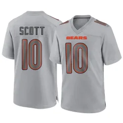 Men's Tyler Scott Chicago Bears No.10 Game Atmosphere Fashion Jersey - Gray