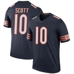Men's Tyler Scott Chicago Bears No.10 Legend Color Rush Jersey - Navy