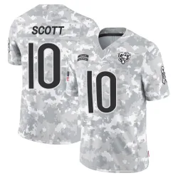 Men's Tyler Scott Chicago Bears No.10 Limited 2024 Salute to Service Jersey - Arctic Camo