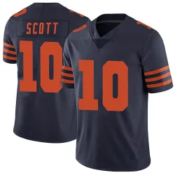 Men's Tyler Scott Chicago Bears No.10 Limited Alternate Vapor Untouchable Jersey - Navy Blue