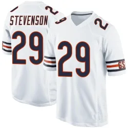 Men's Tyrique Stevenson Chicago Bears No.29 Game Jersey - White