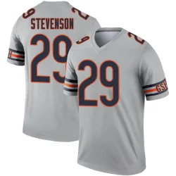 Men's Tyrique Stevenson Chicago Bears No.29 Legend Inverted Silver Jersey