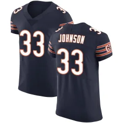 Men's Tysheem Johnson Chicago Bears No.33 Elite Team Color Vapor Untouchable Jersey - Navy