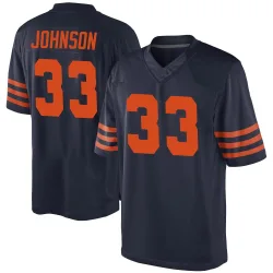 Men's Tysheem Johnson Chicago Bears No.33 Game Alternate Jersey - Navy Blue