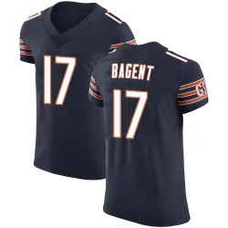 Men's Tyson Bagent Chicago Bears No.17 Elite Team Color Vapor Untouchable Jersey - Navy