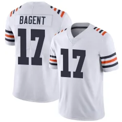 Men's Tyson Bagent Chicago Bears No.17 Limited Alternate Classic Vapor Jersey - White