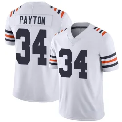 Men's Walter Payton Chicago Bears No.34 Limited Alternate Classic Vapor Jersey - White