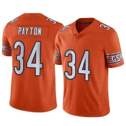 Men's Walter Payton Chicago Bears No.34 Limited Alternate Vapor Jersey - Orange