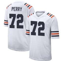 Men's William Perry Chicago Bears No.72 Game Alternate Classic Jersey - White