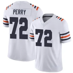 Men's William Perry Chicago Bears No.72 Limited Alternate Classic Vapor Jersey - White