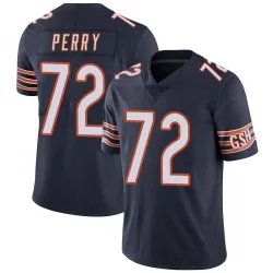 Men's William Perry Chicago Bears No.72 Limited Team Color Vapor Untouchable Jersey - Navy