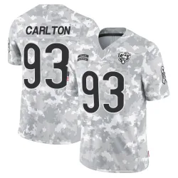 Men's Xavier Carlton Chicago Bears No.93 Limited 2024 Salute to Service Jersey - Arctic Camo
