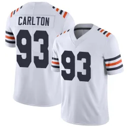 Men's Xavier Carlton Chicago Bears No.93 Limited Alternate Classic Vapor Jersey - White