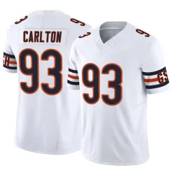 Men's Xavier Carlton Chicago Bears No.93 Limited Vapor F.U.S.E. Jersey - White