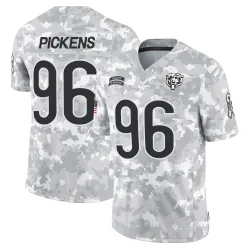 Men's Zacch Pickens Chicago Bears No.96 Limited 2024 Salute to Service Jersey - Arctic Camo