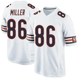 Men's Zach Miller Chicago Bears No.86 Game Jersey - White