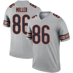 Men's Zach Miller Chicago Bears No.86 Legend Inverted Silver Jersey