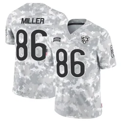 Men's Zach Miller Chicago Bears No.86 Limited 2024 Salute to Service Jersey - Arctic Camo