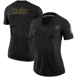 Women's Adrian Colbert Chicago Bears No.24 Limited 2020 Salute To Service Jersey - Black