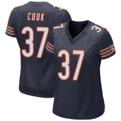 Women's Alex Cook Chicago Bears No.37 Game Team Color Jersey - Navy