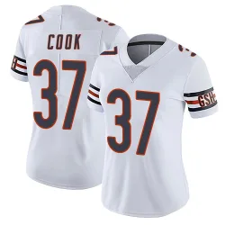 Women's Alex Cook Chicago Bears No.37 Limited Vapor Untouchable Jersey - White