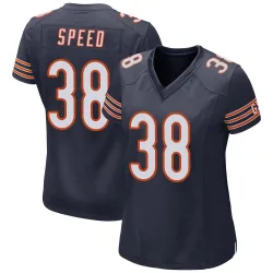 Women's Ameer Speed Chicago Bears No.38 Game Team Color Jersey - Navy