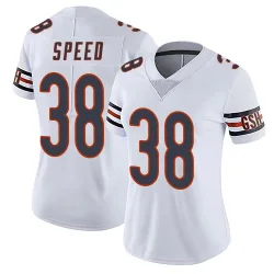 Women's Ameer Speed Chicago Bears No.38 Limited Vapor Untouchable Jersey - White
